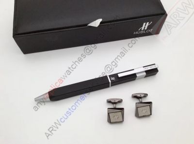 NEW High Quality Hublot Replica Cufflinks and Pen Set